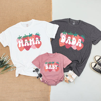 Berry Sweet Birthday Matching Outfits: Family Shirts & Baby Bodysuit