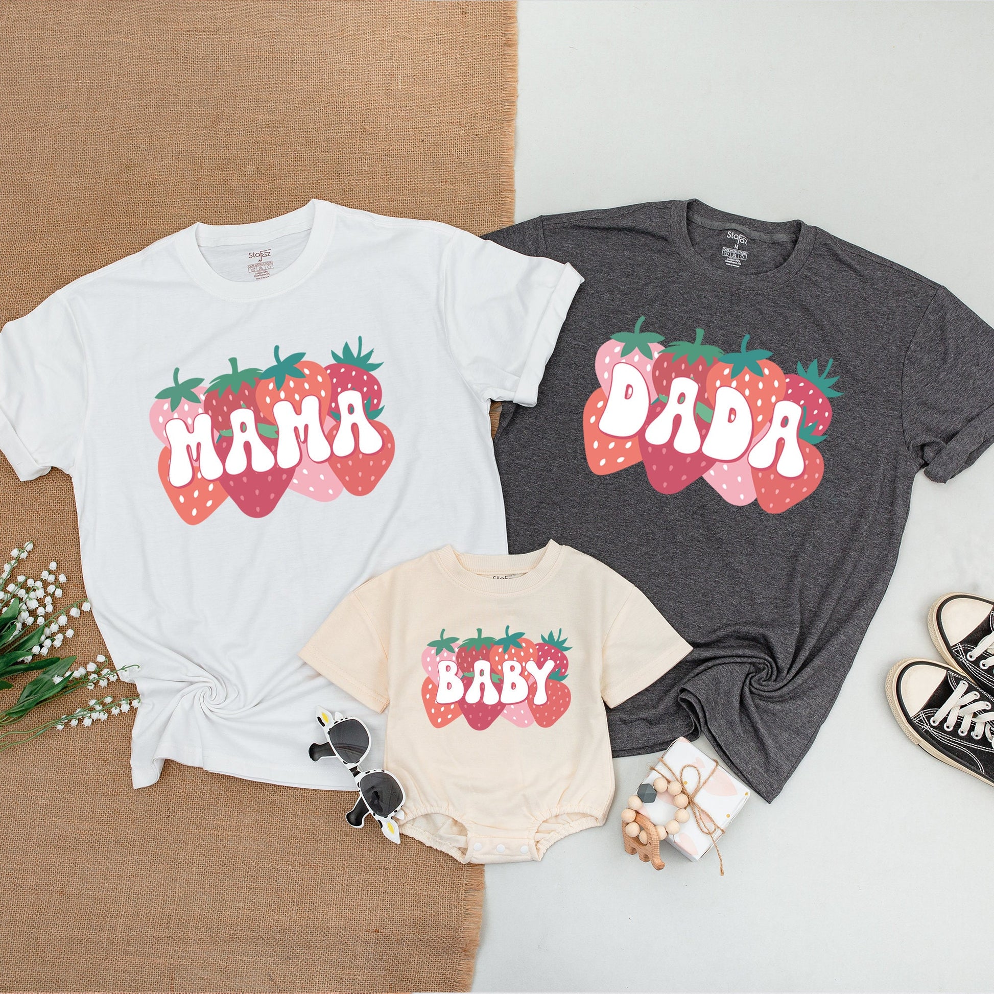 Berry Sweet Birthday Matching Outfits: Family Shirts & Baby Bodysuit