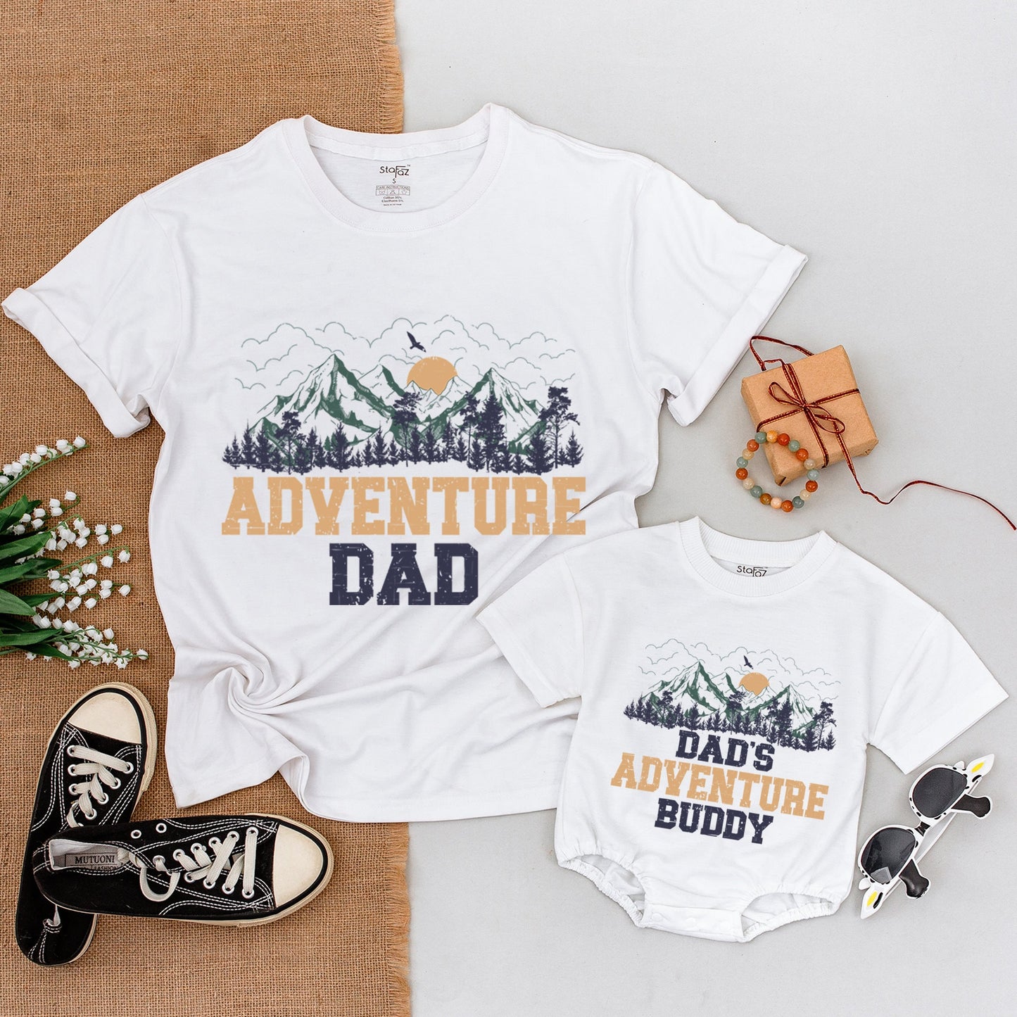 Adventure Matching Shirts for Dad & Son – Perfect Father's Day Gift