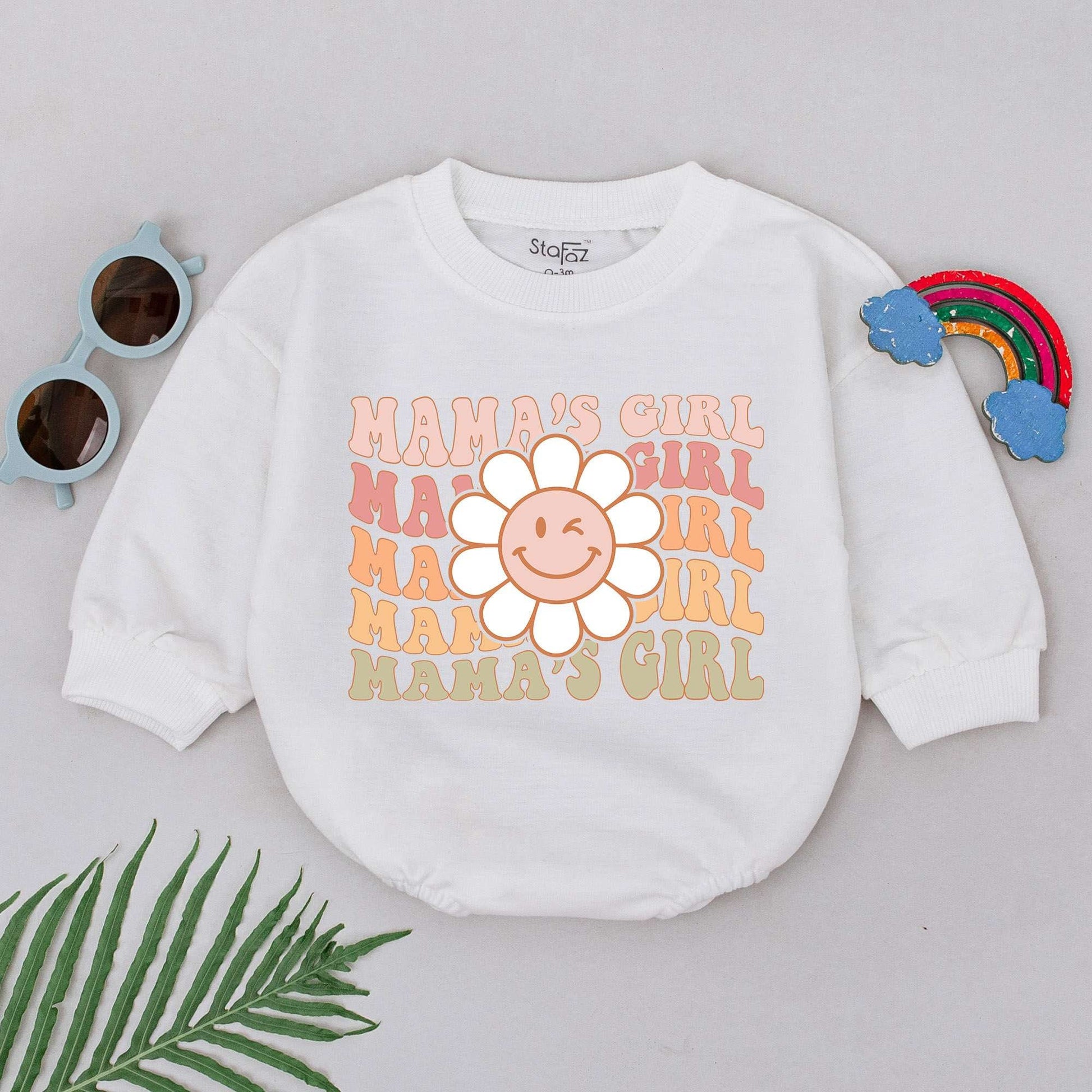 Flower Mama's Girl Romper - Perfect for Baby Girls & Mother's Day