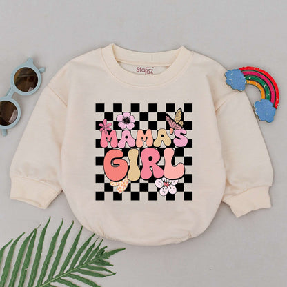Mama's Girl Romper: Retro Baby Outfit, Perfect Mother’s Day Gift
