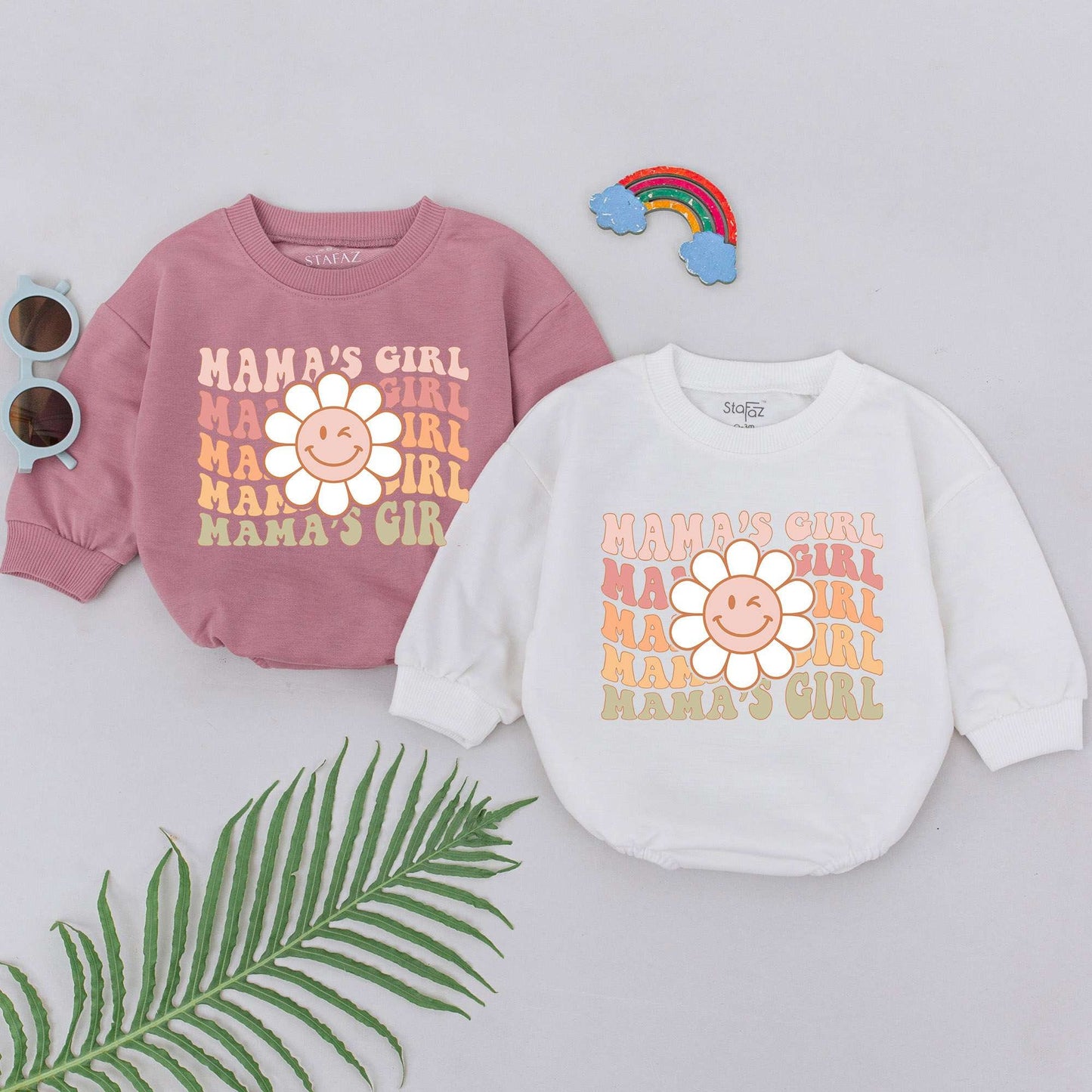 Flower Mama's Girl Romper - Perfect for Baby Girls & Mother's Day