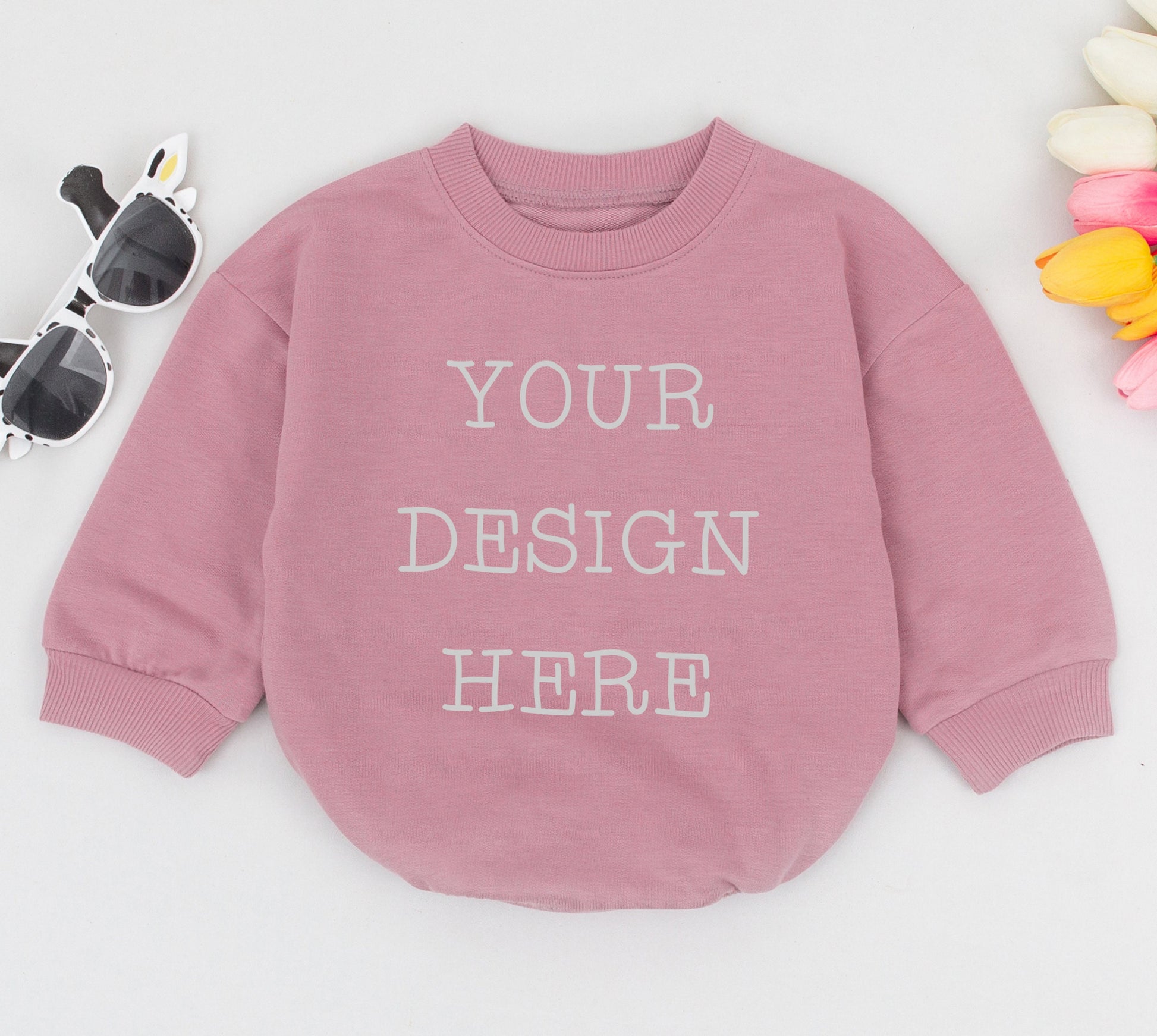 Custom Bubble Baby Romper with Logo & Text - Perfect Baby Gift