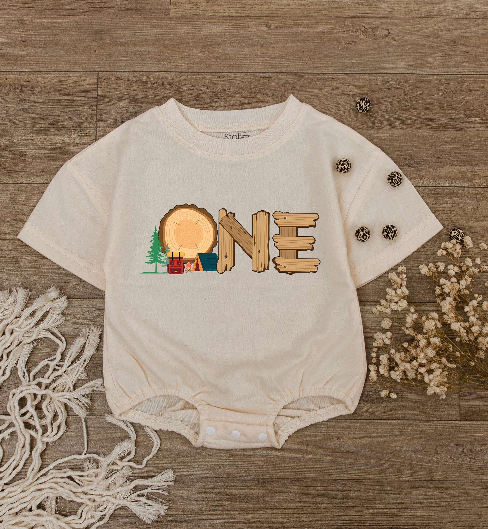 Camping Birthday Bodysuit, 1st Birthday Outfit, Kids Camping Tee