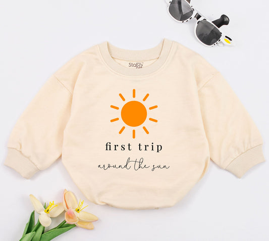 Sun-Themed First Birthday Romper: Smash Cake & Adventure Outfit