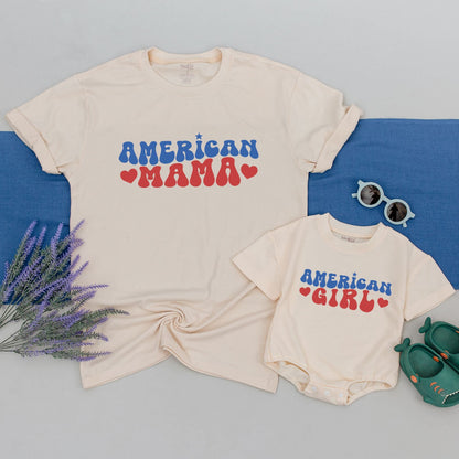 4th of July Mommy & Me Tees: American Mama & Babe Matching Outfits  