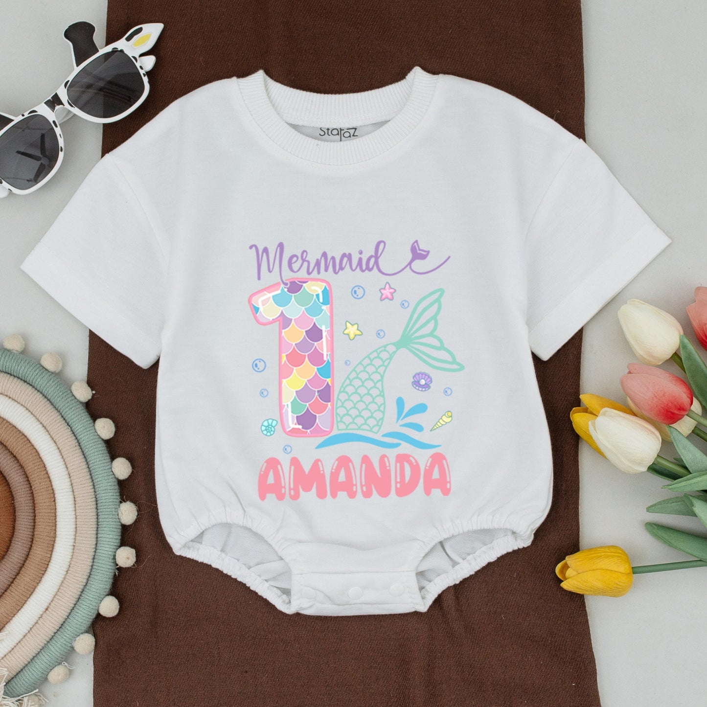 Mermaid Family Outfits: Custom Baby & Matching Birthday Shirts