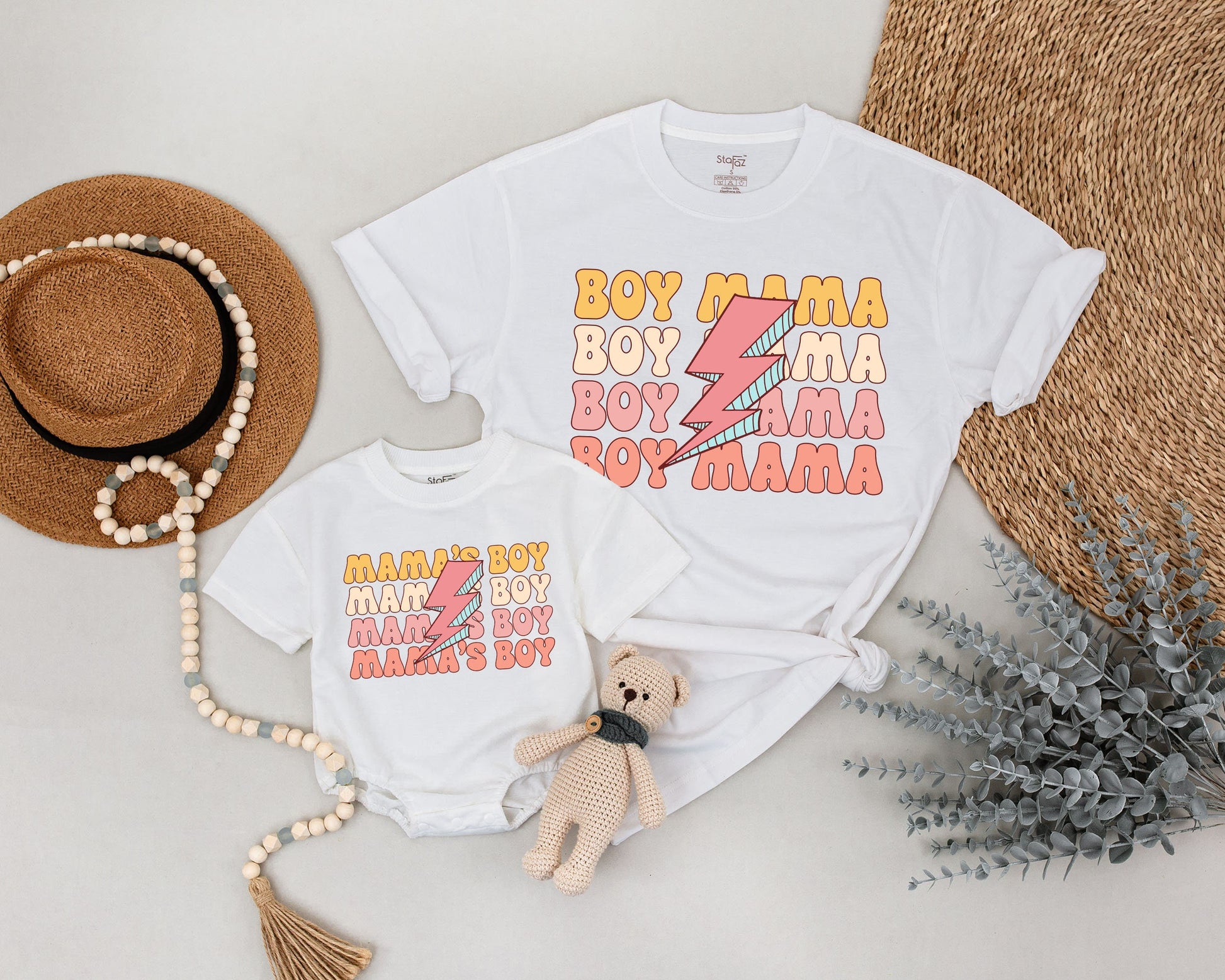 Rocker Mama & Mama's Boy Retro Outfit, Perfect for Mother's Day