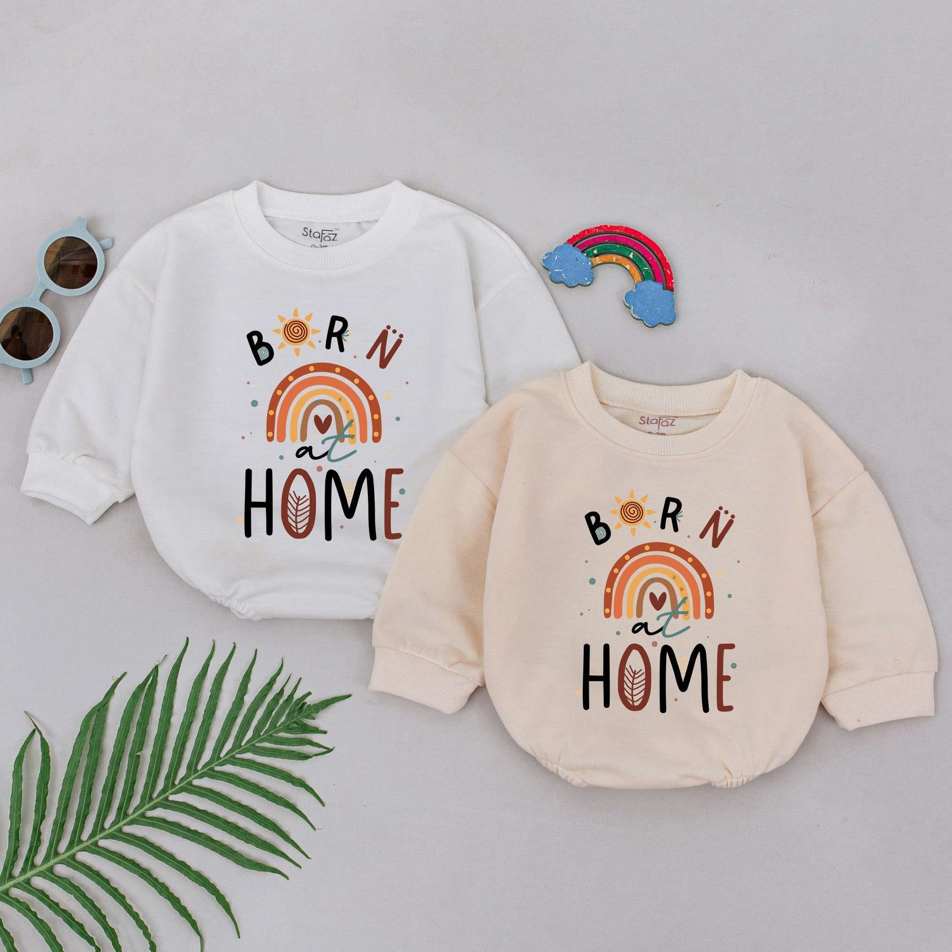 Home Birth Romper | Water Birth Outfit | Rainbow Newborn Gift