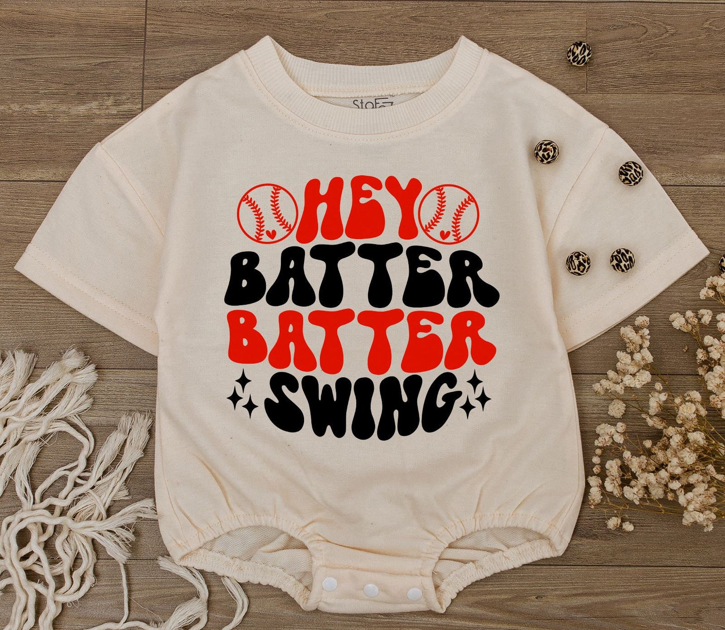 Retro Baseball Baby Romper - Gender Neutral Newborn & Toddler Outfit