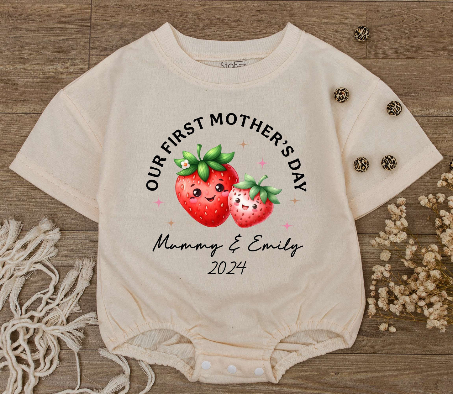 Mommy & Me Retro Romper: 1st Mother’s Day & Birthday Outfit Gift