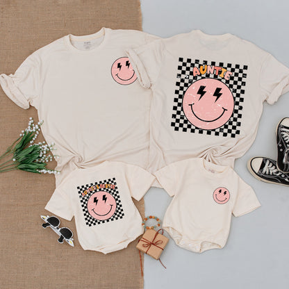 Personalized Aunties Bestie Newborn Romper Cool Aunt Matching Outfit Baby Girl Niece Shirt Gift for Promoted Auntie Club