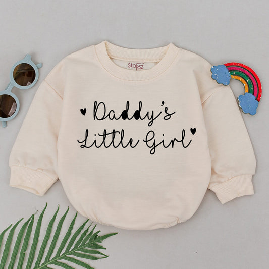 Adorable Daddy's Little Girl Romper Soft Cotton Baby Girl Outfit Perfect Father's Day Gift Newborn Daughter Present Comfortable Summer Shower Keepsake Attire