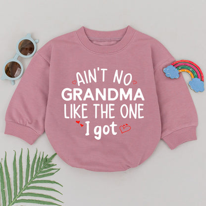 Ain't No Grandma Like The One I Got Baby Romper Newborn Gift Mother's Day Announcement Outfit for Boys Girls, Soft Cotton Comfortable Wear