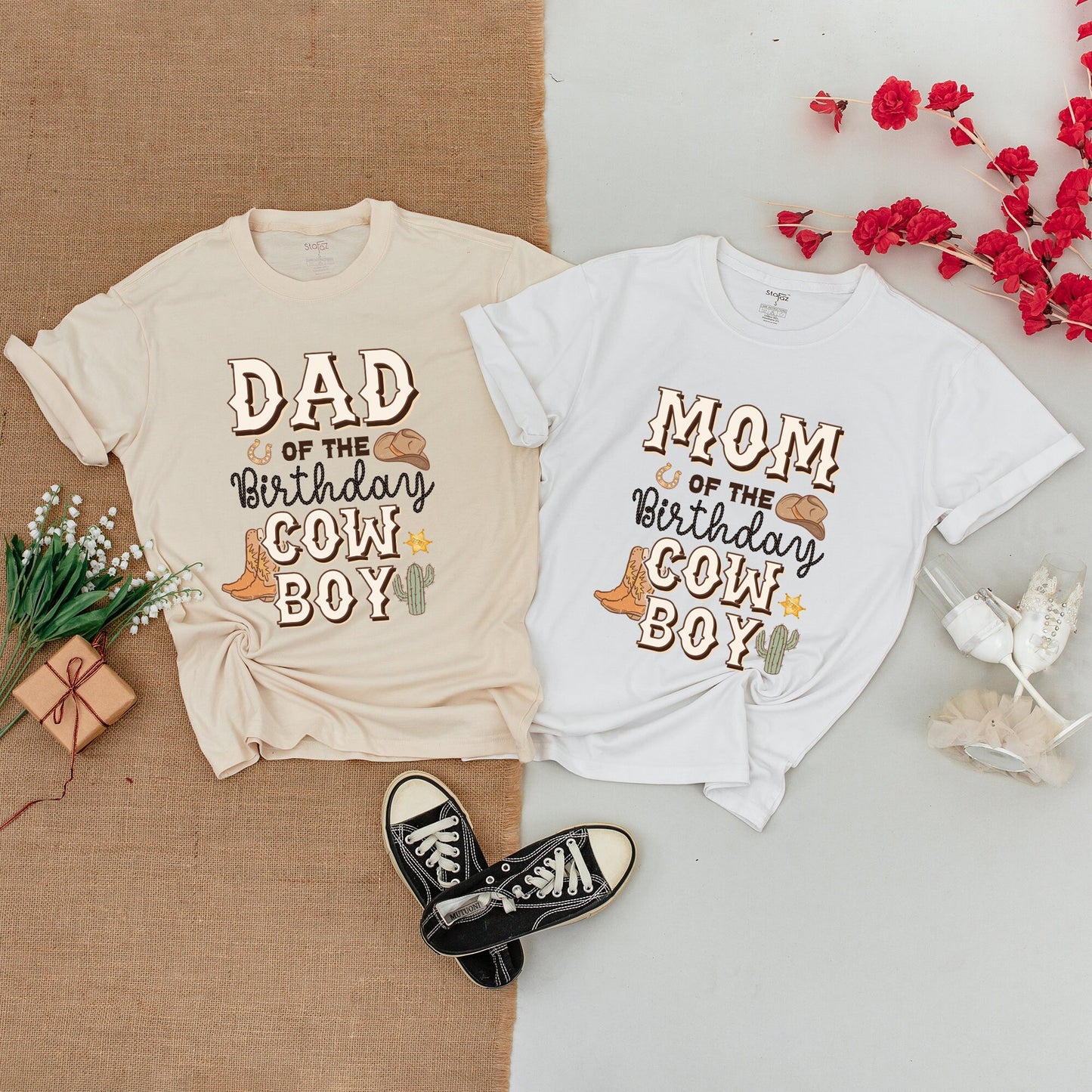 My First Rodeo Toddler Shirt 1st Birthday Western Cowboy Outfit Matching Family Apparel Soft Cotton Baby Bodysuit