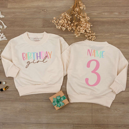 Personalized Baby Girl First Birthday Bubble Romper Cute Rainbow Letter Name & 1st Celebration Outfit Adorable Shower Gift