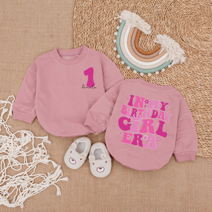 In My Birthday Girl Era Baby Romper First Birthday Girl Outfit Infant Clothing One Year Old Celebration Toddler Girl 1st Birthday Party Wear Bubble Romper Gift
