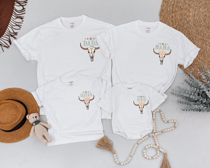 Matching Western Family Shirts: My First Rodeo Birthday Outfit Mom, Dad, Baby & Toddler Shirts Family Matching Cowboy Party
