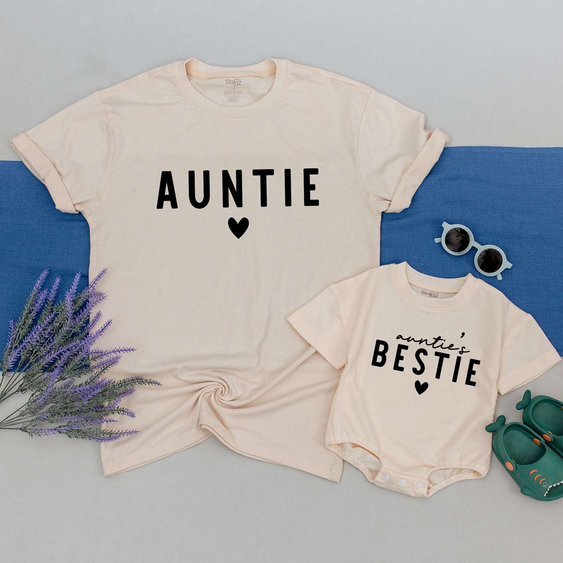 Matching Aunt and Mini Shirts – Personalized Gifts for Family