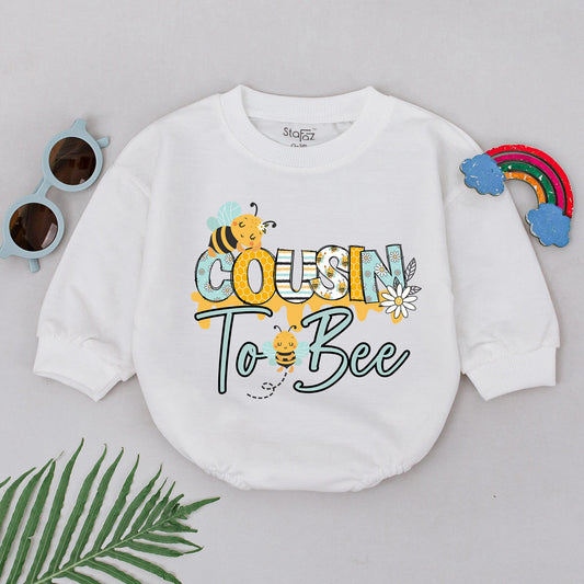Retro Cousin Rompers: Baby Announcement & Matching Shower Gifts