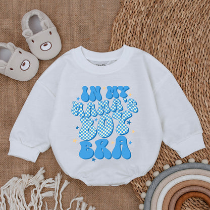 My Mama's Boy Era Retro Romper for Baby Boy featuring Blue Checkerboard Mama's Boy Bodysuit Playful Star Design Comfortable Cotton Outfit Gift Idea
