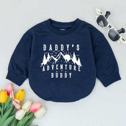 Daddy's Adventure Buddy Baby Romper Mountains Outdoor Fun Father's Day Gift Newborn Gender Neutral Travel Camping Hiking Outfit