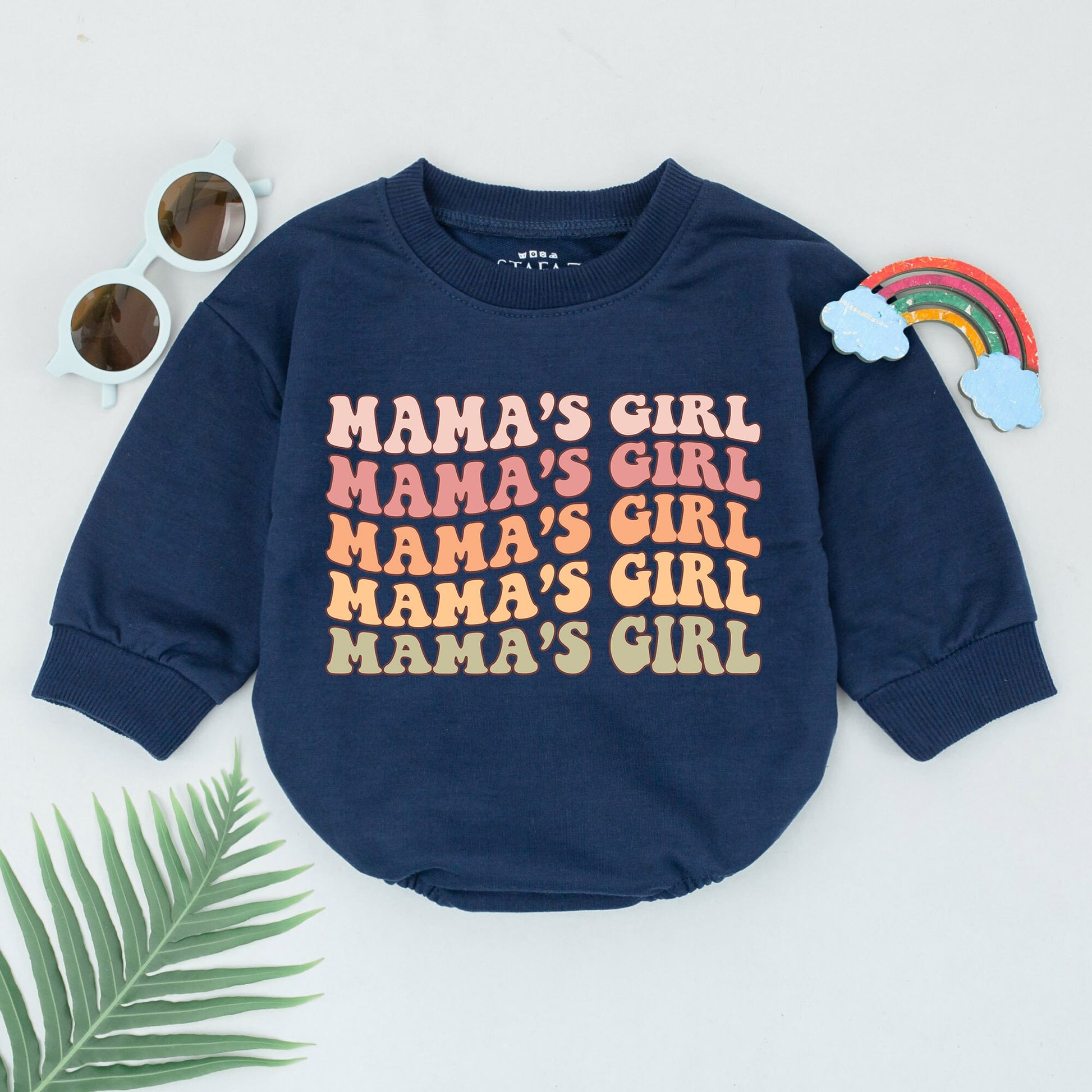 Mama's Girl Baby Romper & Matching Outfits for Newborn Girls, Mom & Daughter Shower Gift, Soft Cotton