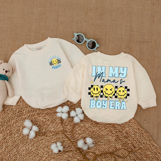Personalized Newborn Baby Boy Bubble Romper Mama's Bestie Design Soft Comfortable Bodysuit Adorable Baby Shower Gift Little One Outfit