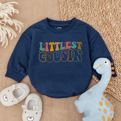 Little Cousin Baby Romper Cute Matching Cousin Outfit Adorable Newborn Bodysuit Lil Cousin Gift for Baby Shower Family Matching Clothes