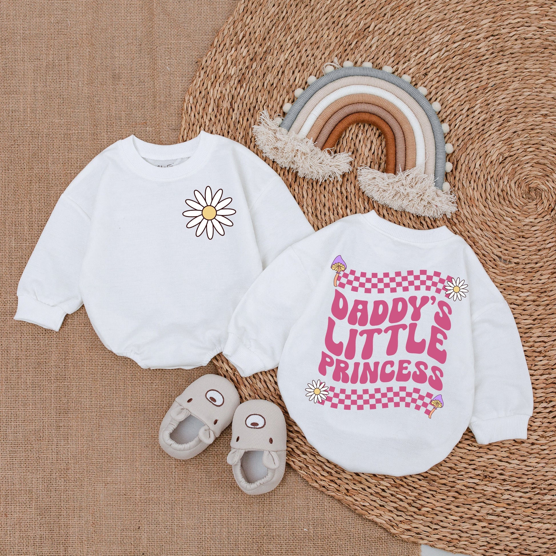 Daddy's Little Princess Romper Baby Girl Outfit Gift, Daddy & Me Bodysuit, Baby Girl Clothes, Coming Home Outfit, Soft & Comfortable