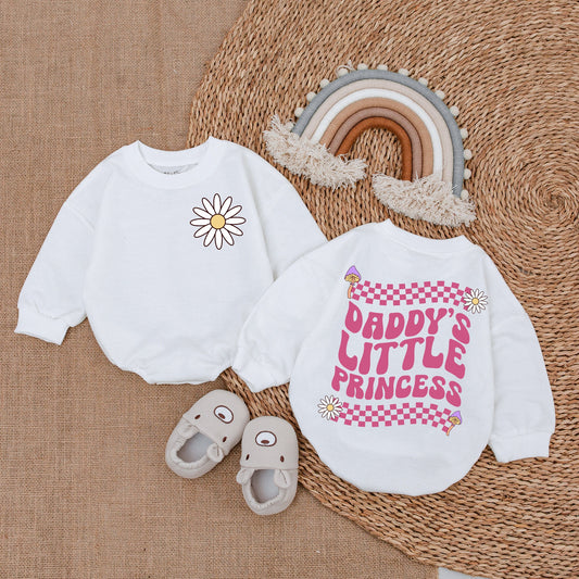 Daddy's Little Princess Romper Baby Girl Outfit Gift, Daddy & Me Bodysuit, Baby Girl Clothes, Coming Home Outfit, Soft & Comfortable
