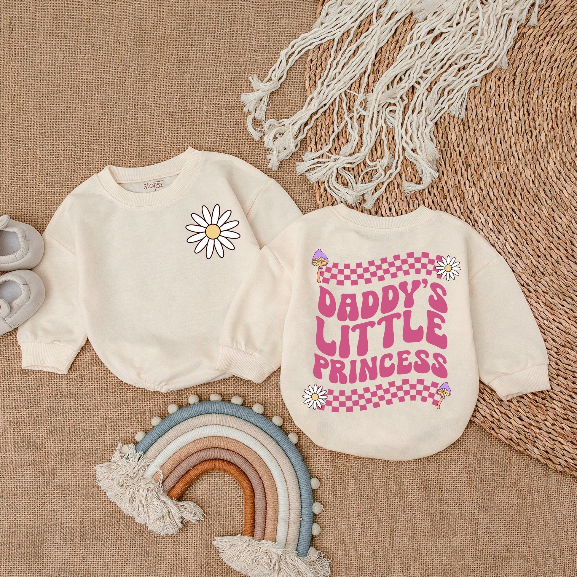 Daddy's Little Princess Romper Baby Girl Outfit Gift, Daddy & Me Bodysuit, Baby Girl Clothes, Coming Home Outfit, Soft & Comfortable