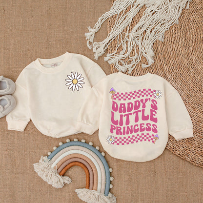 Daddy's Little Princess Romper Baby Girl Outfit Gift, Daddy & Me Bodysuit, Baby Girl Clothes, Coming Home Outfit, Soft & Comfortable