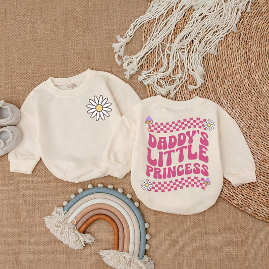 Daddy's Little Princess Romper Baby Girl Outfit Gift, Daddy & Me Bodysuit, Baby Girl Clothes, Coming Home Outfit, Soft & Comfortable