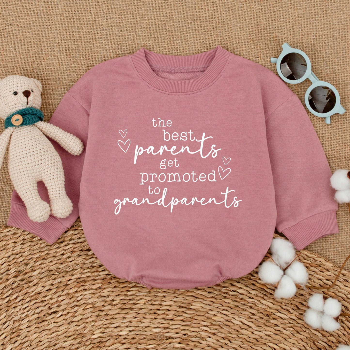 The Best Parents Get Promoted to Grandparents Baby Bodysuit Pregnancy Announcement Miracle Baby Gift Coming Home Gender Neutral Outfit
