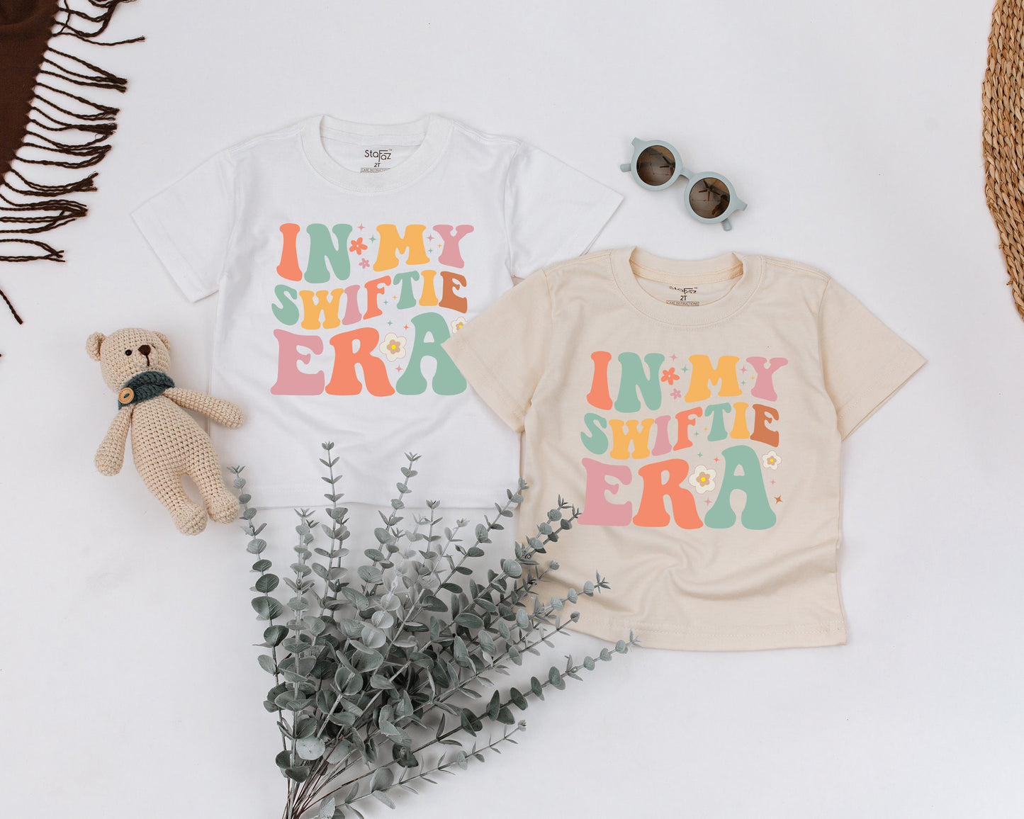 In My Swifti Era Toddler Tee, Little Swiftie Vibes Vintage Shirt, Trendy Mini Swift T-Shirt for Birthday Girl, Cool Retro Youth Top, Groovy Style 136 chars