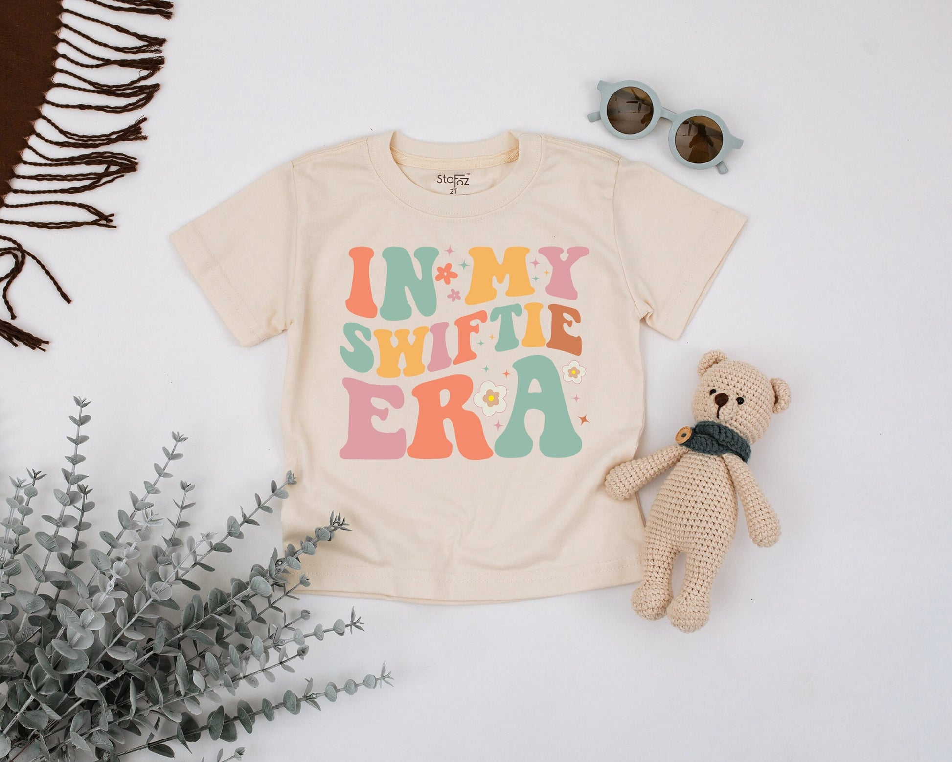 In My Swifti Era Toddler Tee, Little Swiftie Vibes Vintage Shirt, Trendy Mini Swift T-Shirt for Birthday Girl, Cool Retro Youth Top, Groovy Style 136 chars