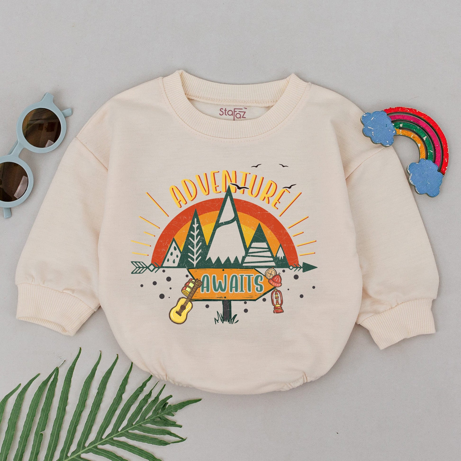 Adventure Awaits Baby Romper Tiny Adventurer Forest Clothes Mountain Rainbow Travel Gift Little Explorer Woodland Camping Hiking Explore Outfit