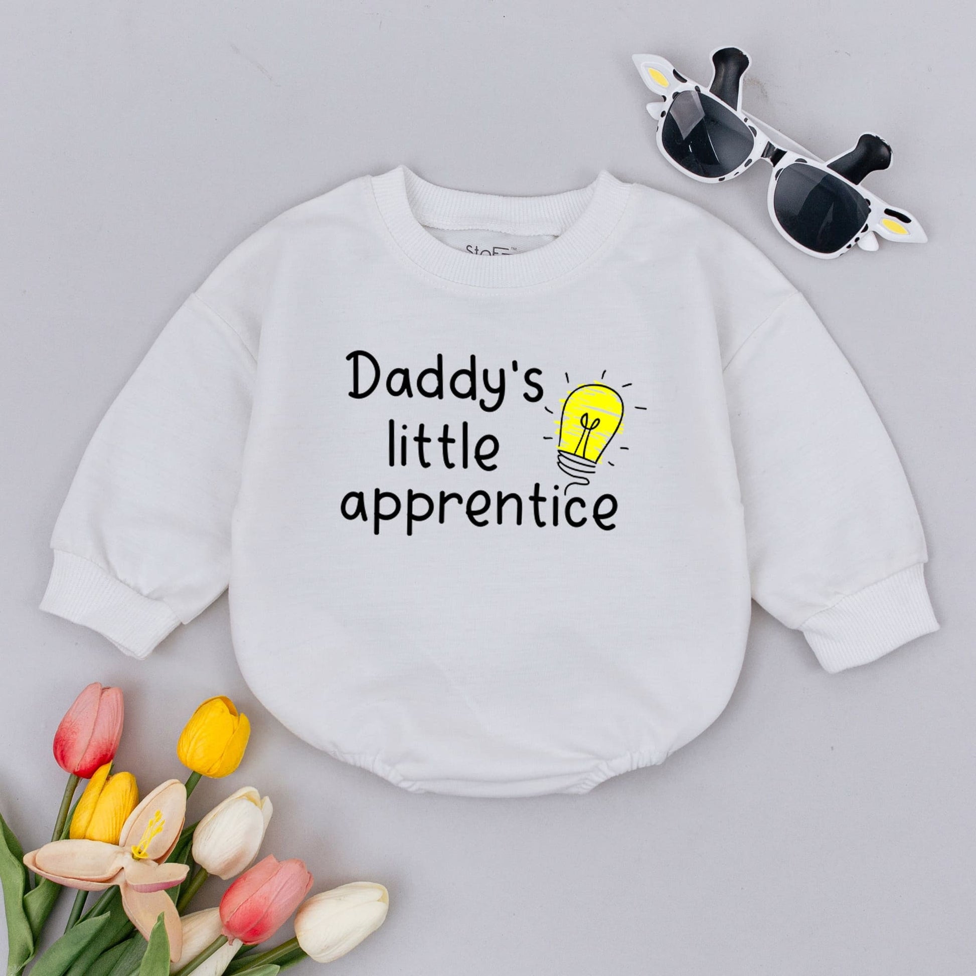 Baby Romper: Future Electrician Daddy's Apprentice Bodysuit Gift