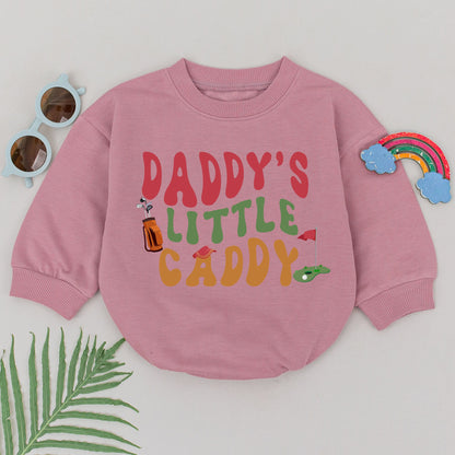 Newborn Baby Boy Golf Romper Bodysuit - Daddy's Little Caddy Outfit