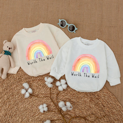 Worth The Wait Baby Clothes, Newborn Coming Home Romper, Baby Shower Outfit Gift 