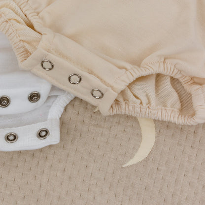 Custom 'Protected by Lola & Millie' Baby Romper with Pet Photo Design Cute Personalized Baby Shower Gift