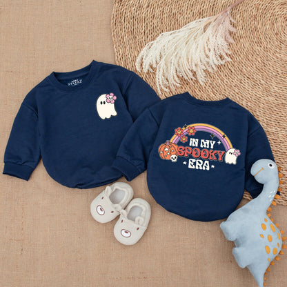 Halloween Baby Bodysuit - Retro Ghost Infant Romper - First Outfit