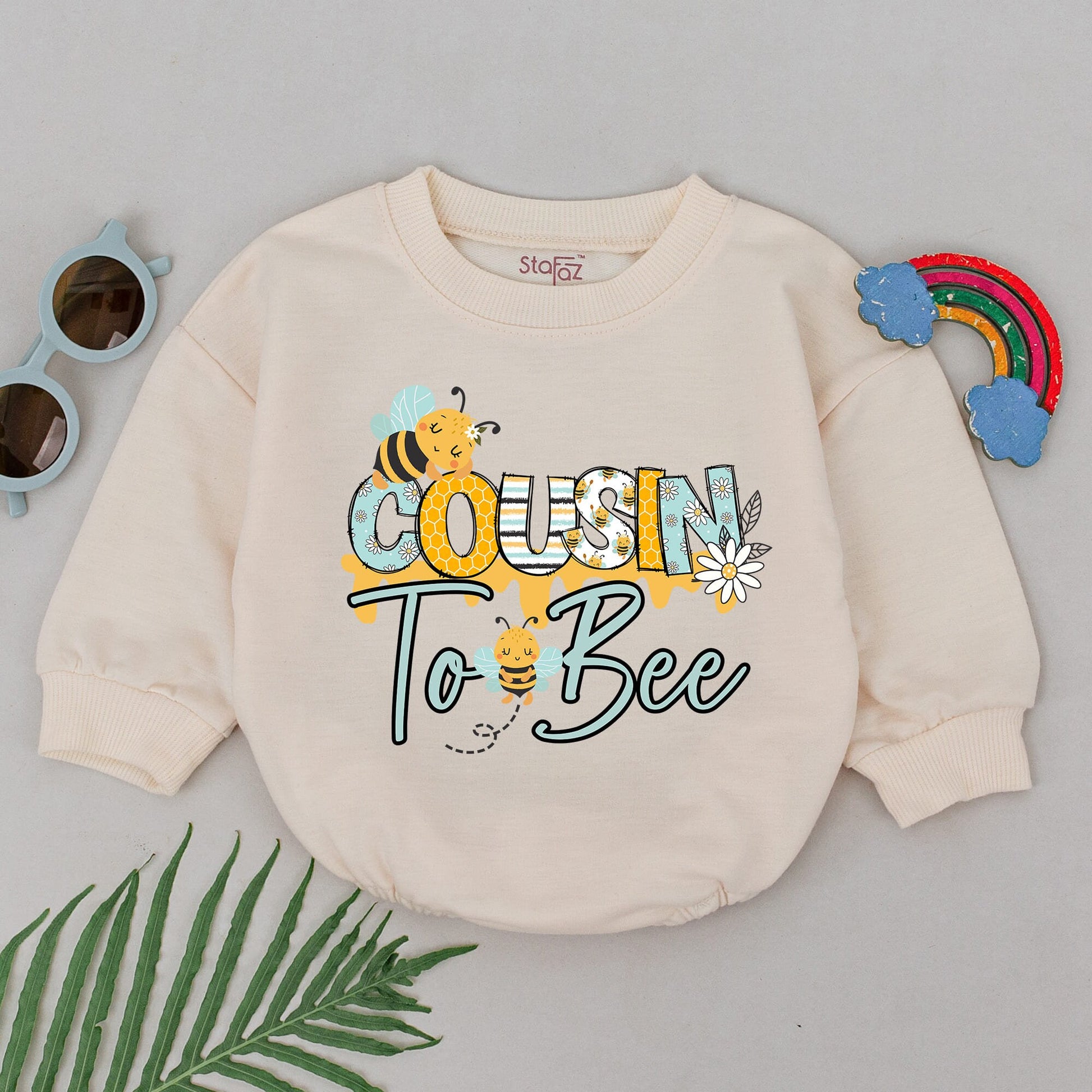 Retro Cousin Rompers: Baby Announcement & Matching Shower Gifts