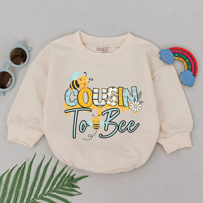 Retro Cousin Rompers: Baby Announcement & Matching Shower Gifts