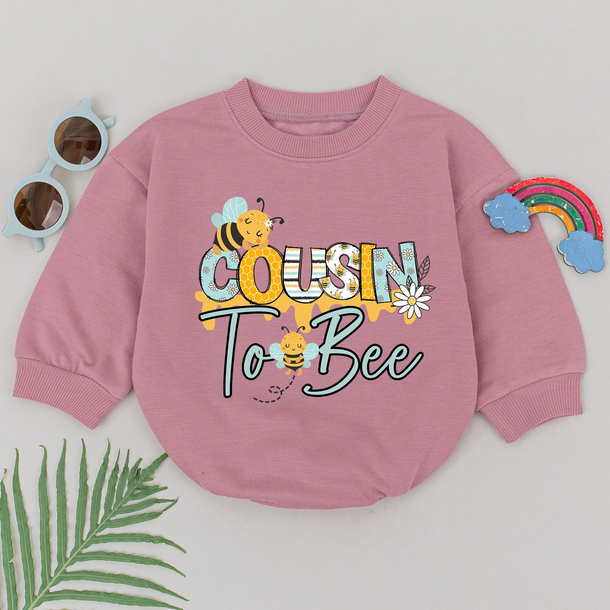Retro Cousin Rompers: Baby Announcement & Matching Shower Gifts