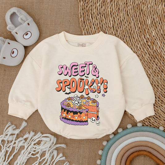 Sweet & Spooky Baby Ghost Bodysuit My First Halloween Outfit Bubble Romper Boy Clothes Adorable Infant Fall Essential