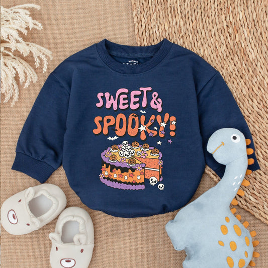 Sweet & Spooky Baby Ghost Bodysuit My First Halloween Outfit Bubble Romper Boy Clothes Adorable Infant Fall Essential