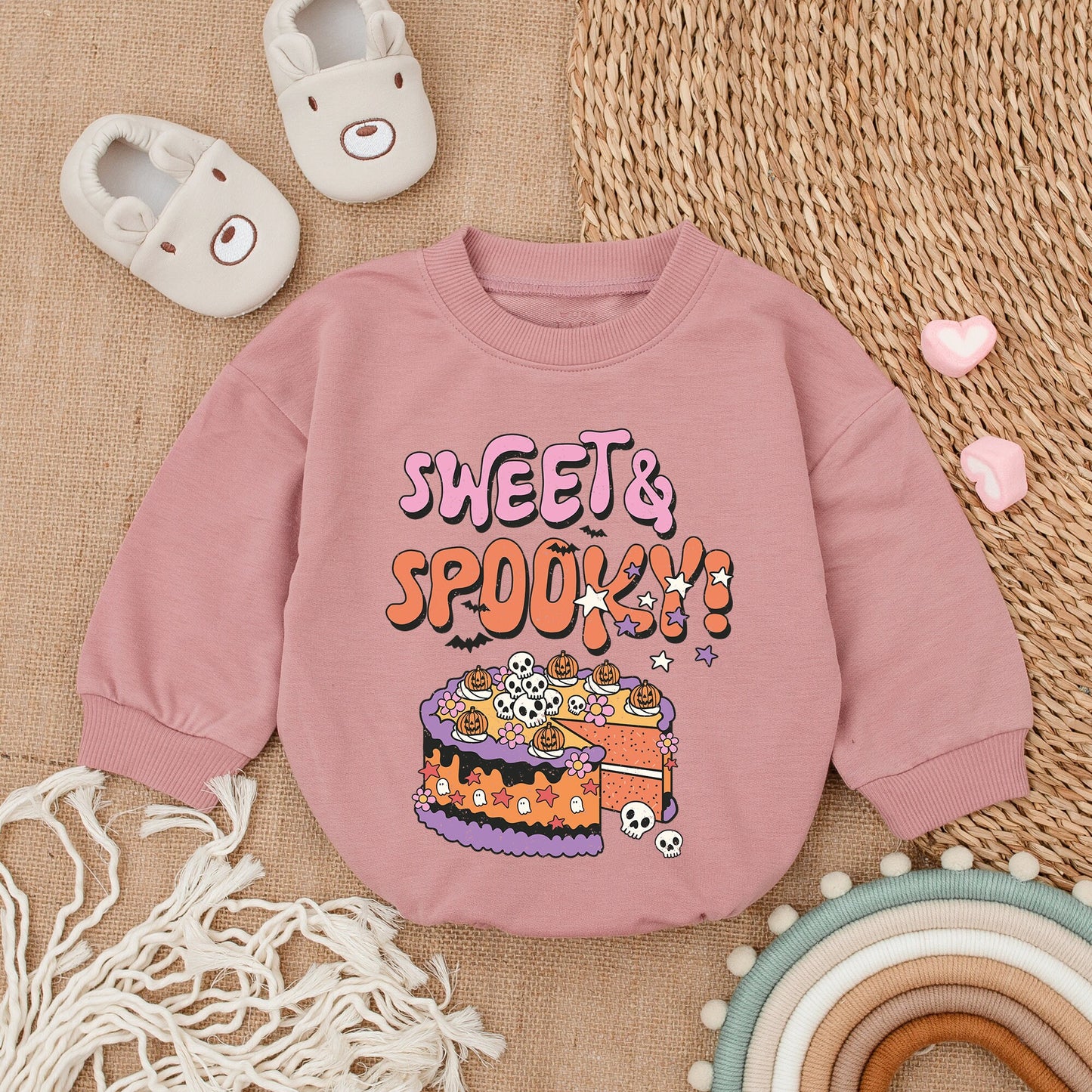 Sweet & Spooky Baby Ghost Bodysuit My First Halloween Outfit Bubble Romper Boy Clothes Adorable Infant Fall Essential