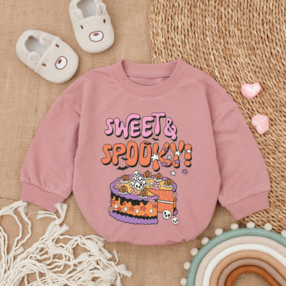 Sweet & Spooky Baby Ghost Bodysuit My First Halloween Outfit Bubble Romper Boy Clothes Adorable Infant Fall Essential